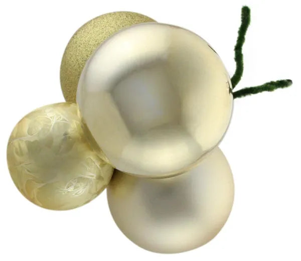 XP3556JJ    100/80mm Ball Cluster x 4     Light Gold