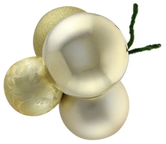 XP3556JJ    100/80mm Ball Cluster x 4     Light Gold