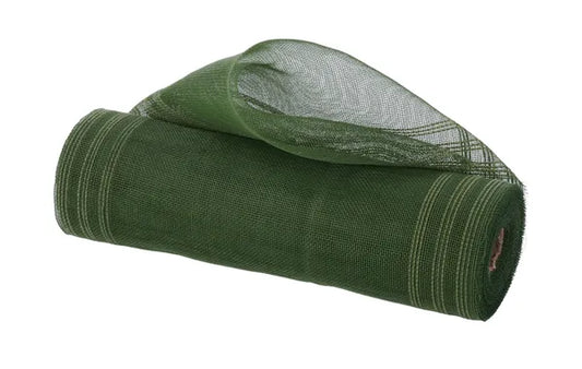 RY500749  10.25" x 10yd Fine Weave Border Stripe Moss Green