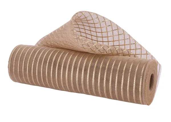 RY5016A9  10.25" x 10yd Fine Weave Matte Wide Foil Matte Champagne