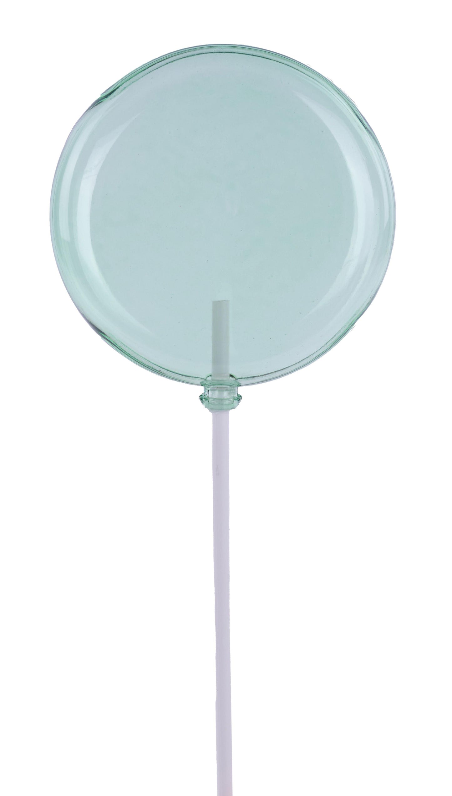 XC1162HC 100mm Clear Lollipop with Stick – Mint Green – 9.75" OAL
