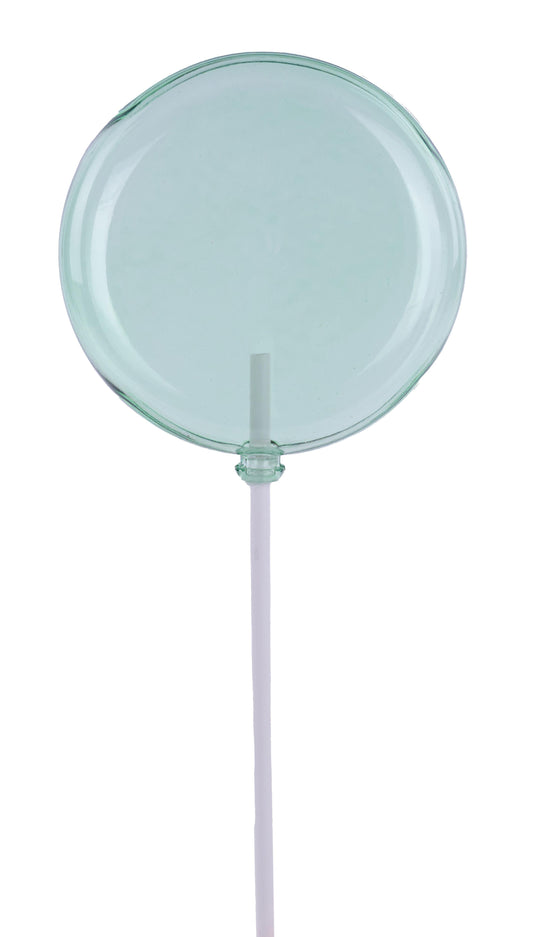 XC1162HC 100mm Clear Lollipop with Stick – Mint Green – 9.75" OAL