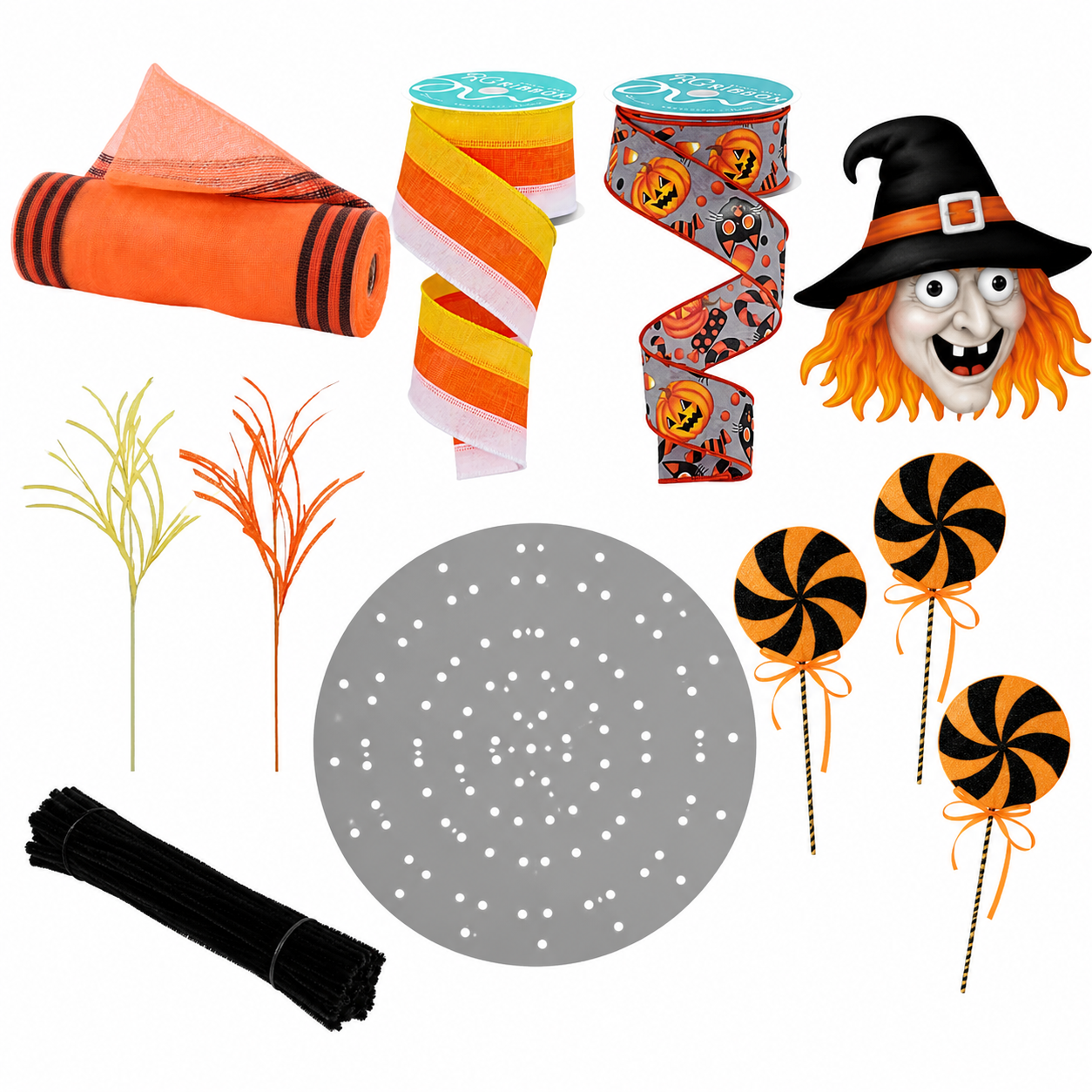 Candy Witch Halloween Wreath Kit
