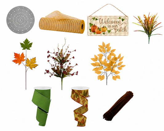 Welcome to Our Patch Fall Wreath Kit