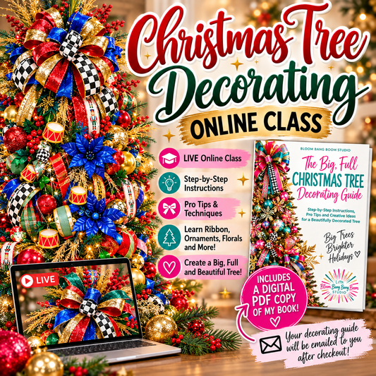 Christmas Tree Decorating LIVE Online Class Nov 17