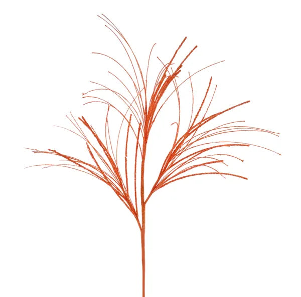 MN032820   31"L Glitter/Mini Bead/Fishline Spray   Orange