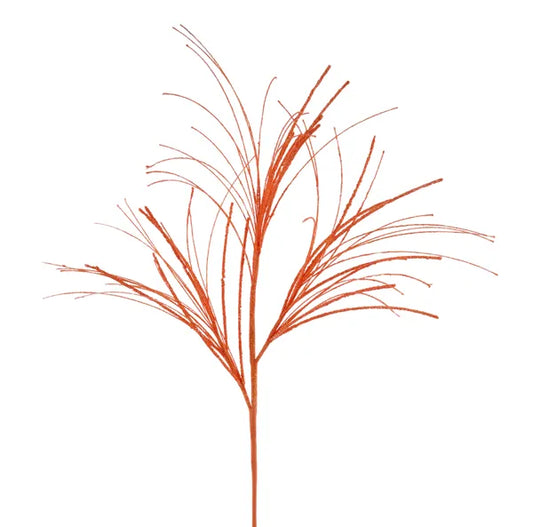 MN032820   31"L Glitter/Mini Bead/Fishline Spray   Orange