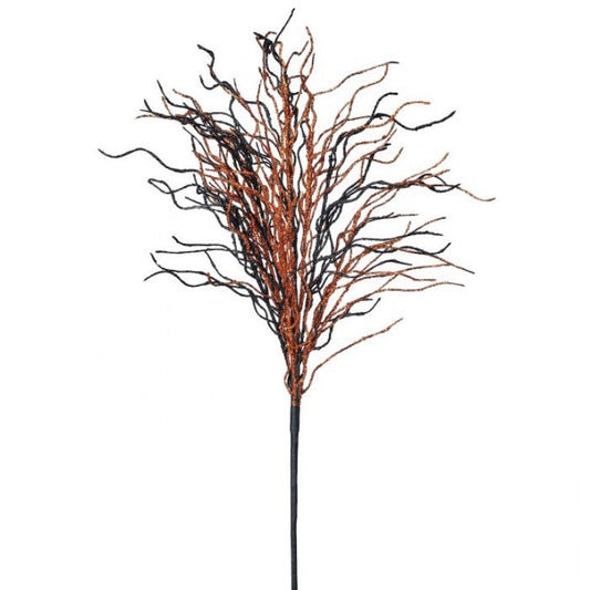 MTH13310         28" Glitter Web Spray    Orange/Black