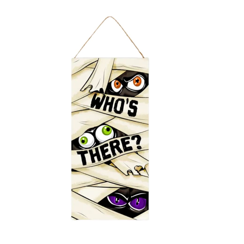 Who's There? Halloween Wreath Kit
