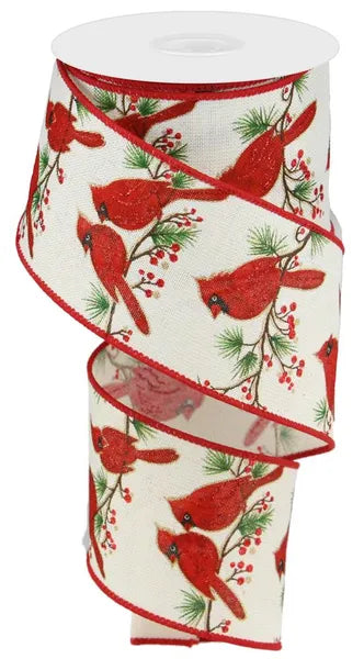 RGC10873H   2.5" x 10yd Cardinal W/Branch On Royal   885673868184