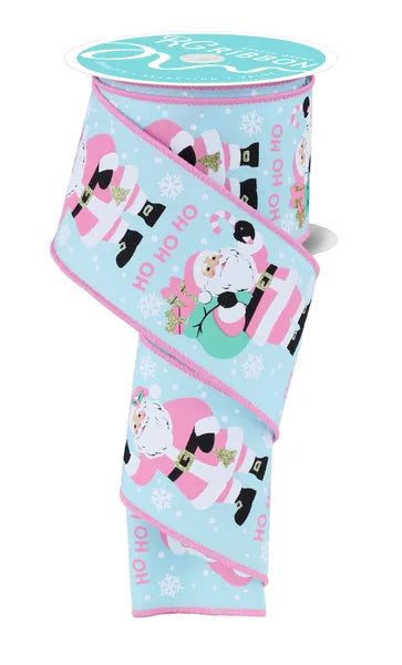 RGF1952H1    2.5" x 10yd Santa Claus   Ice Blue/Wht/Pnk/Lt Skin