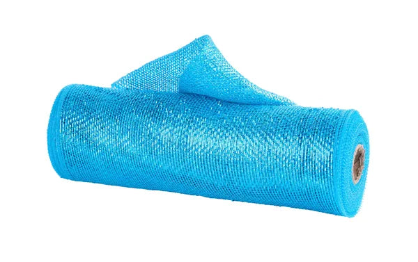 RY861371  10.5" x 10yd Thin Laser Foil Mesh Turquoise