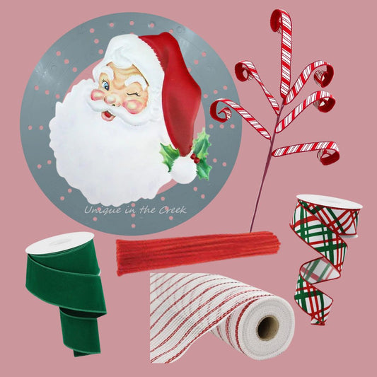 Santa Clause Wreath Kit
