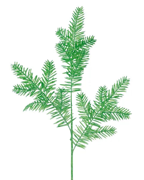 XV767775  23.5"L Pearl Hemlock Spray Lime Green