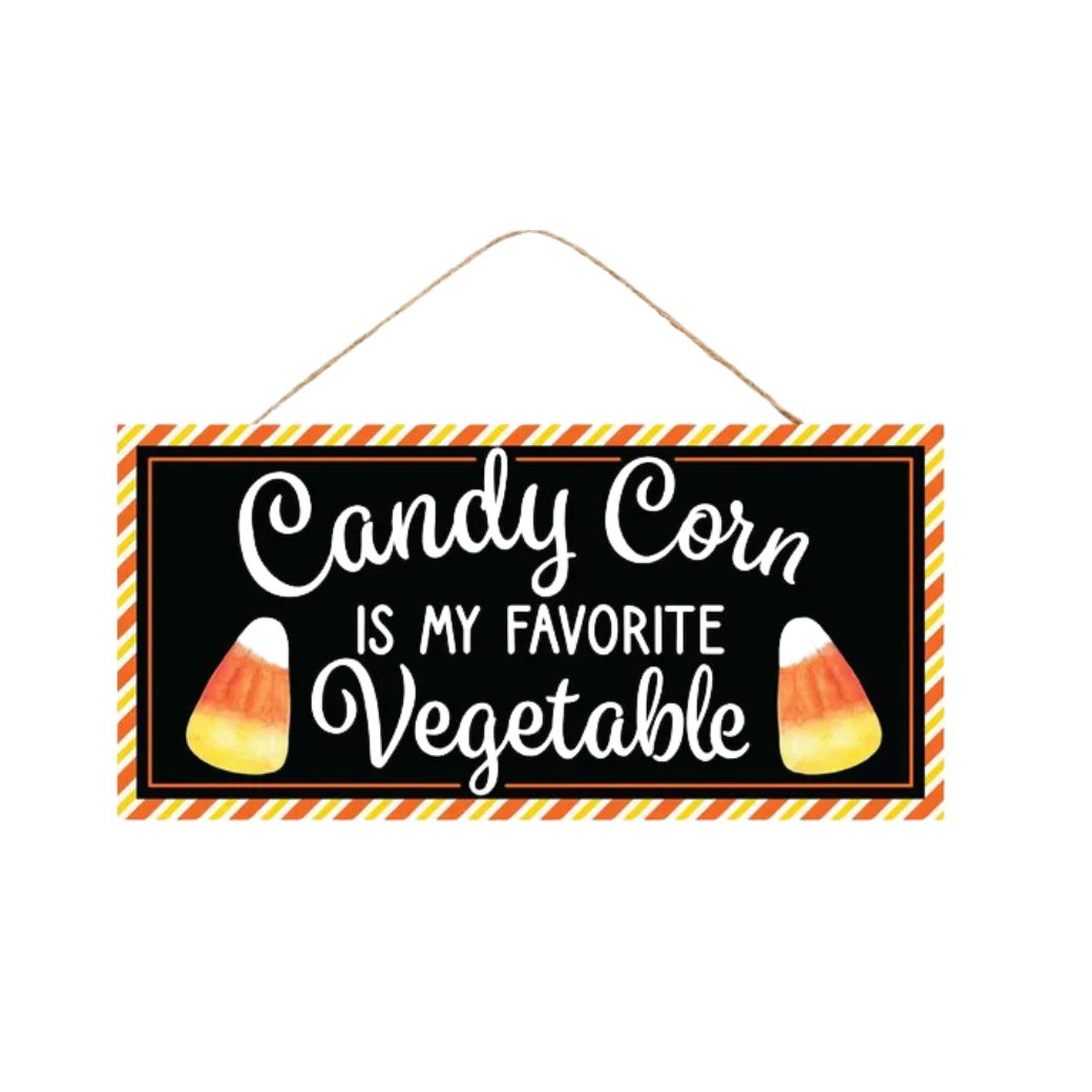 Candy Corn Is My Favorite Vegetable Halloween Wreath Kit