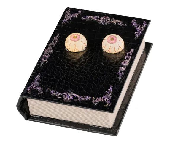HH7533    8.25"H Paper Book W/Eyeball W/Lights