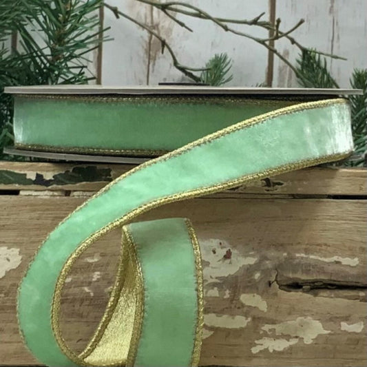 ds050590   1.5"X5Y    dstevens   VP Lush Velvet Gold Back    Mint
