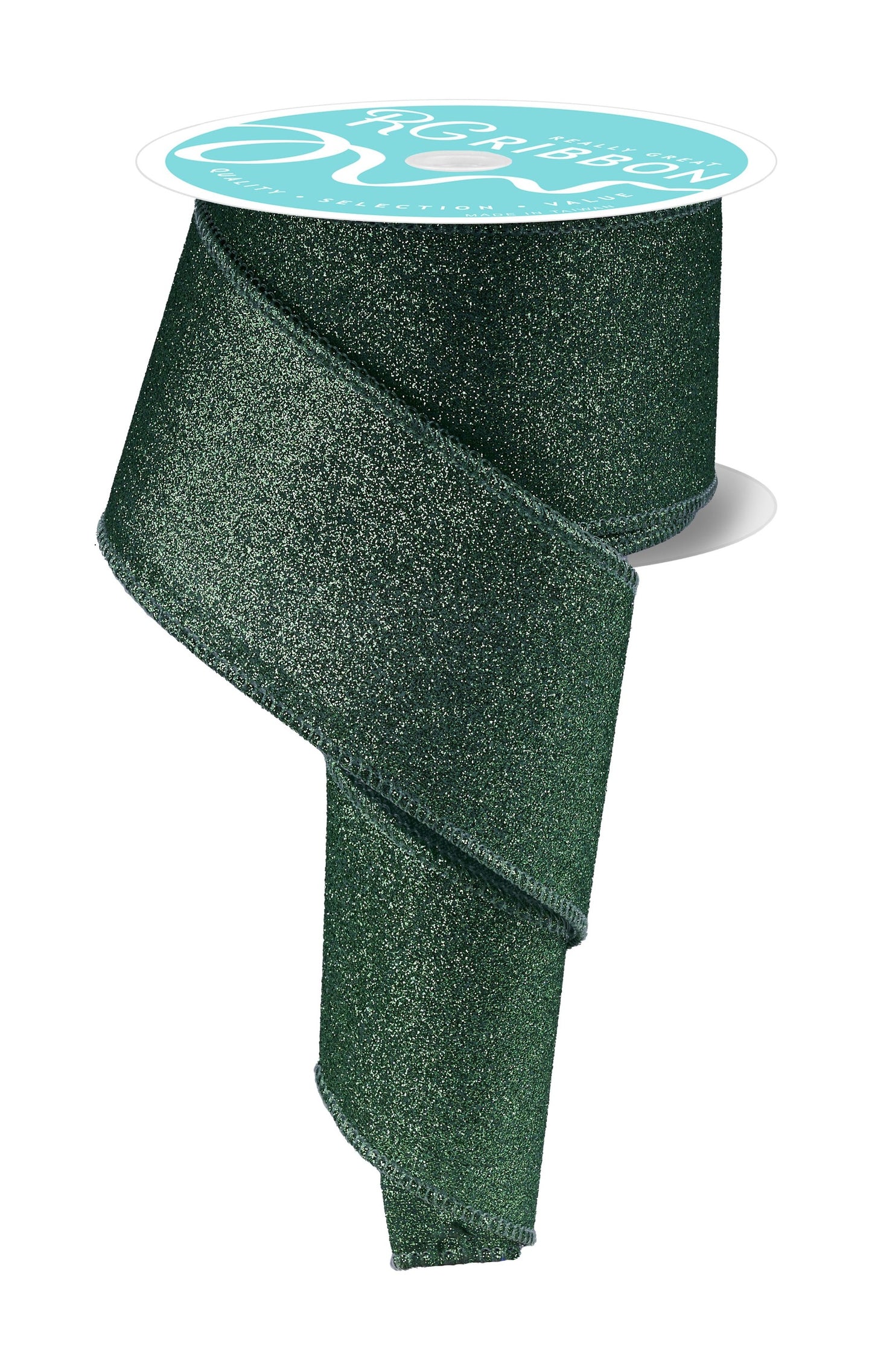 RGC1597H2     2.5" x 10yd Shimmer Glitter    Sage Green