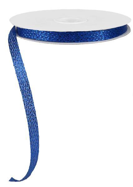 RS403959    .5" X 30Yd Metallic/Pp Corsage Ribbon     Royal Blue