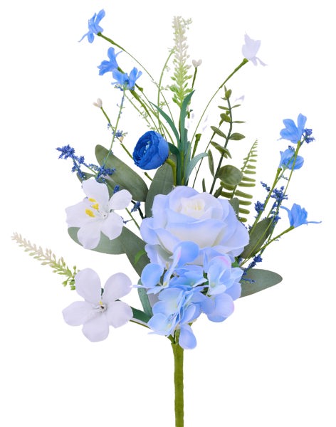 FH814790   19"L Rose/Hydrangea Flower Spray  19"L Rose/Hydrangea Flower Spray