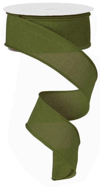RG127852 1.5"X10YD Royal Burlap   Moss Green