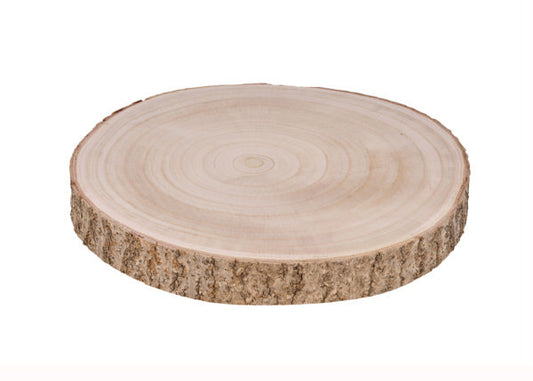 MD1410   11"-13"Dia Paulownia Wood Disc   Natural