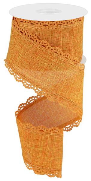 RGC13035T  2.5" x 10yd Scalloped Edge Royal Burlap Talisman