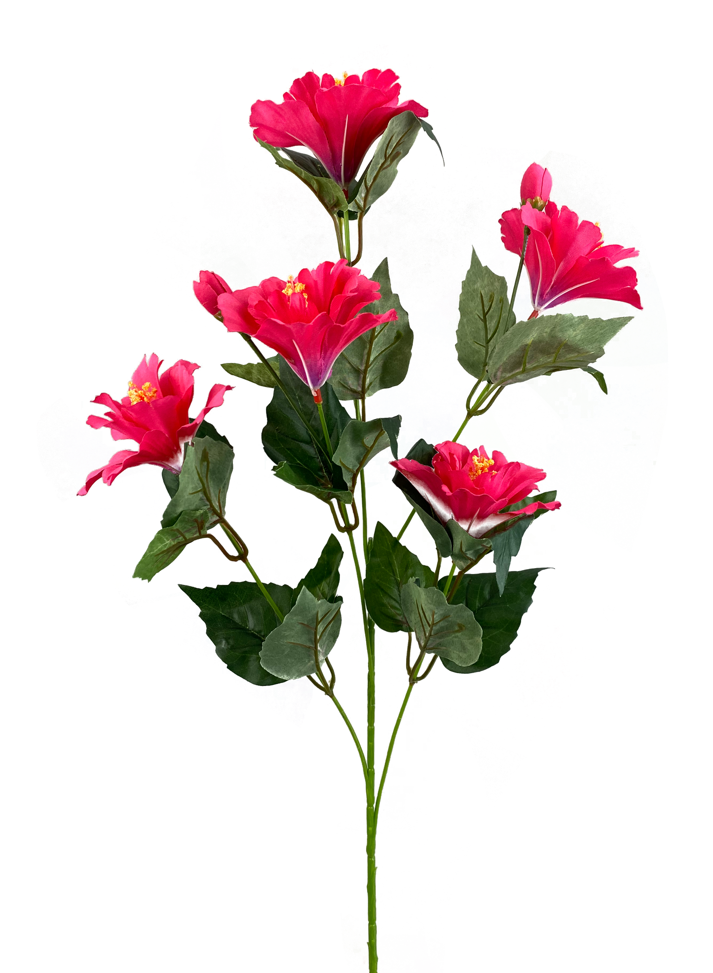 63339BT    28"  Hibiscus SprayX5      Bright Pink