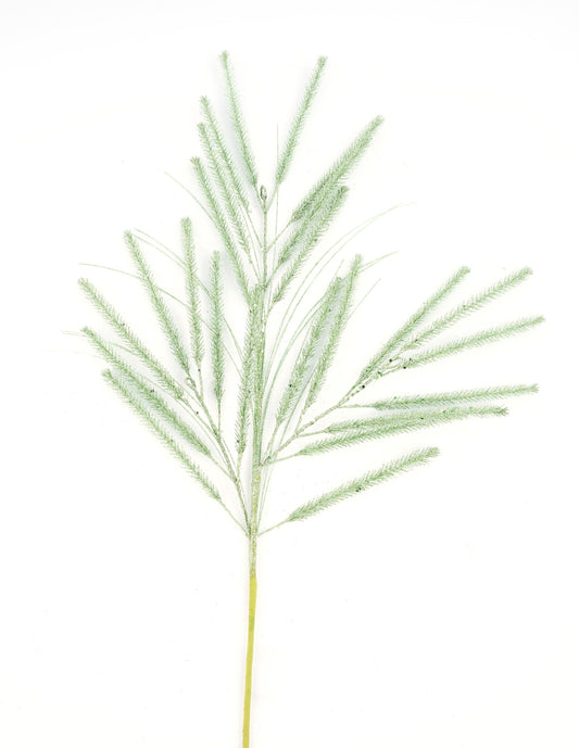 XS8657A6    31"L Glitter Spike Spray     Sage Green