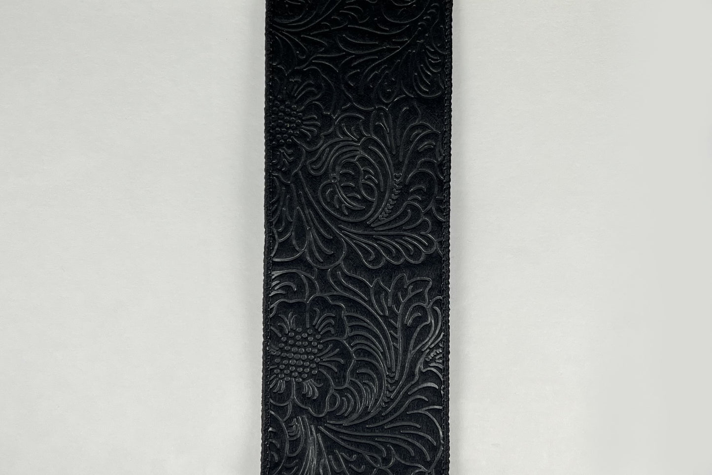 42466-40-21     2.5"X10YDS    Embossed Flower    Black