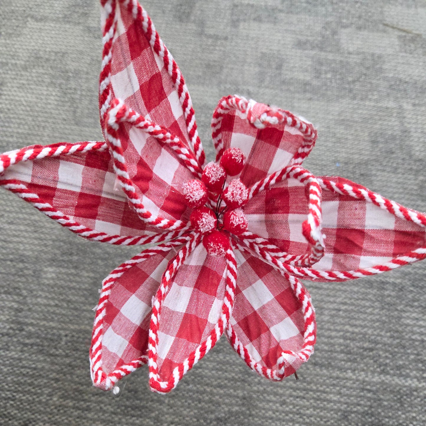 XS389530     Poinsettia Pick    Red/White