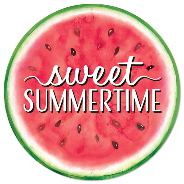 MD1548    12"Dia    Sweet Summertime Sign