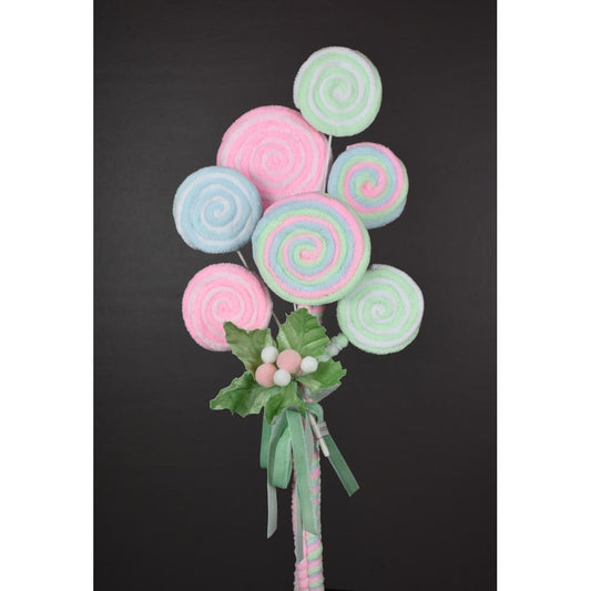 187187  17.5” Lollipop Ornament Bundle     Pink/Blue/Mint