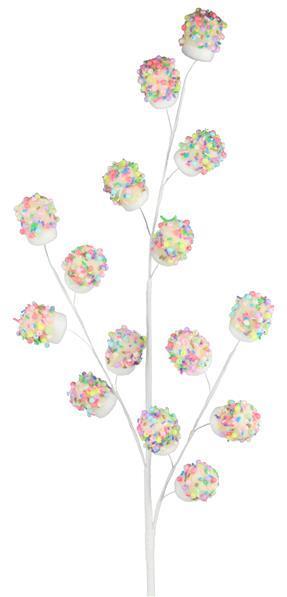MN0170 28"L Sprinkle/Marshmallow Spray White/Multi