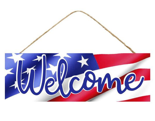 AP8036 15"L x 5"H Welcome/Flag Sign