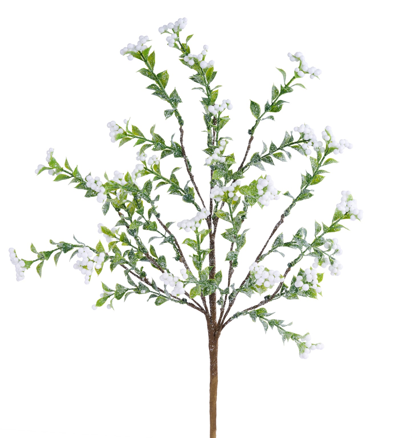 EC437427   18"L Glttr Berry/Mini Leaf Pick   White/Green