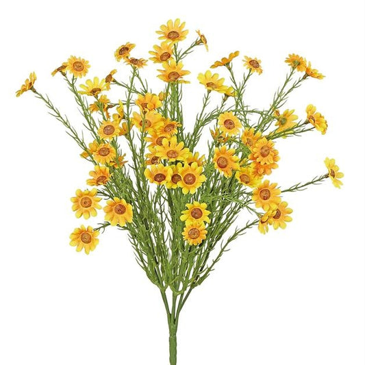 6212-OG     15" Daisy Bush   Ylw/Org