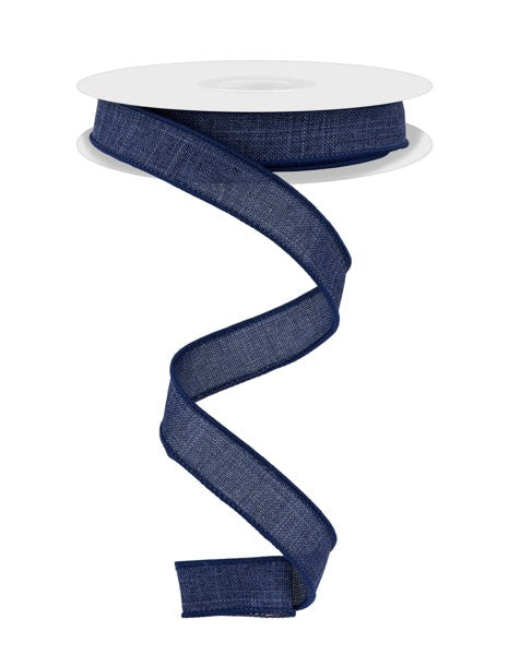 RGE177819  5/8" x 10yd Royal Burlap Navy Blue