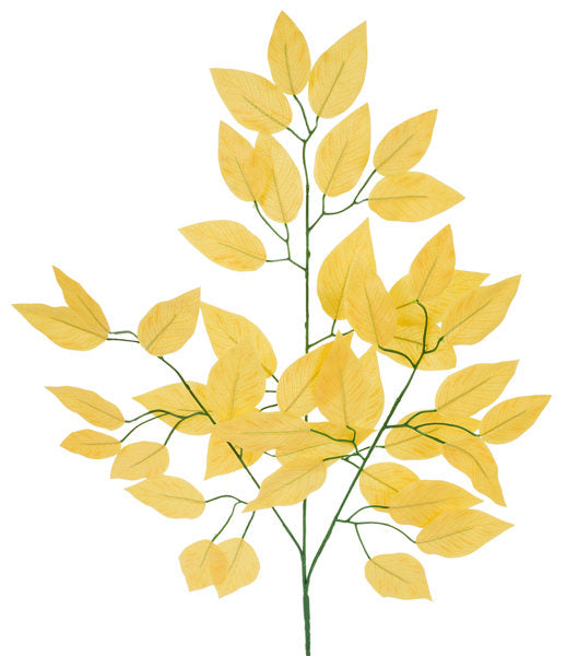 FG633744  23"L Ficus Spray, Soft Yellow