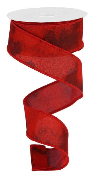 RGB11202C  1.5" x 10yd Watercolor Blend Crm/Burg/Cranberry/Red