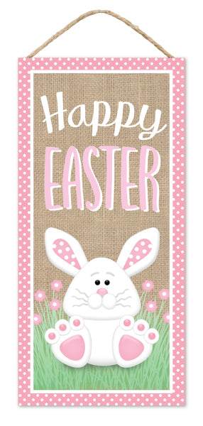 AP738988 12.5"H x 6"L Happy Easter W/Bunny Sign