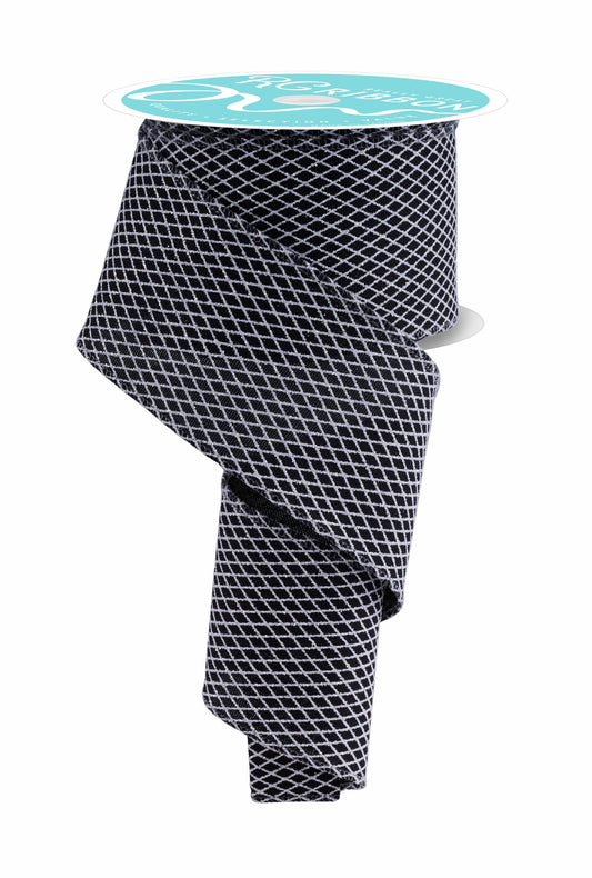 RGF169602     2.5" x 10yd Mini Harlequin    Black/White