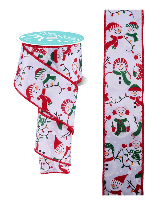 RGF167027    2.5" x 10yd Snowman W/Christmas Lights