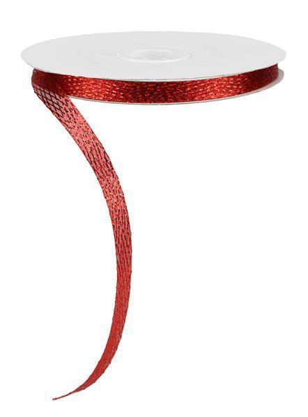 RS403936    .5" X 30Yd Metallic/Pp Corsage Ribbon    Red