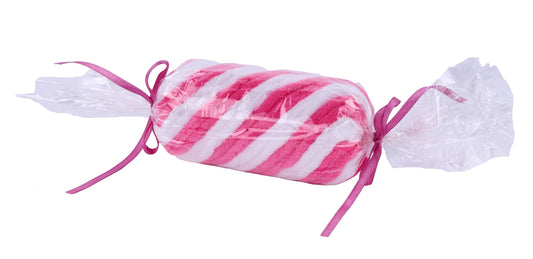 XC1169W3    11.375"L x 2.375"Dia Peppermint Stick     White/Hot Pink