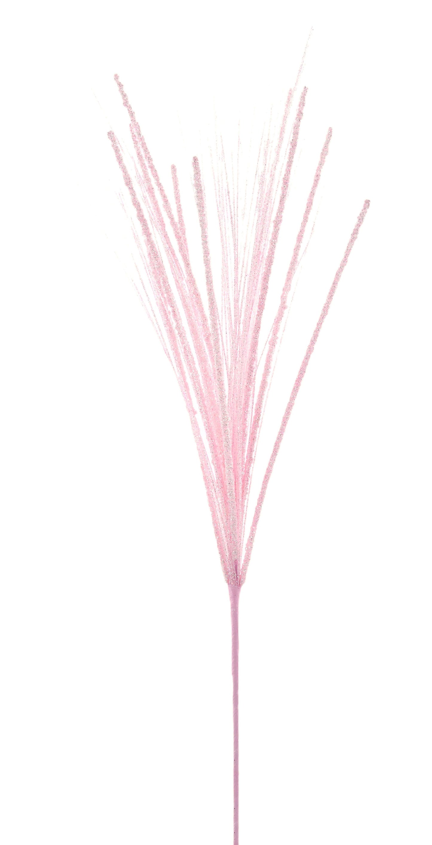 MN038215  29" Glitter Bead Spike Spray – Soft Pink – Floral Pick