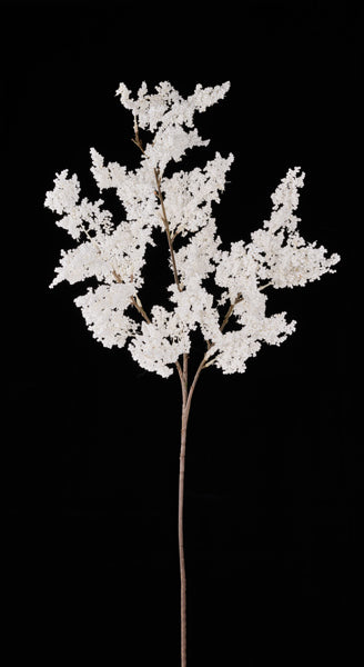 FS387327  36"L Mini Styro Amaranthus Spray White