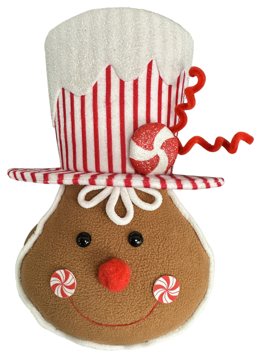 86973RDWT     H12XW9XD4    Gingerbread Head Ornament