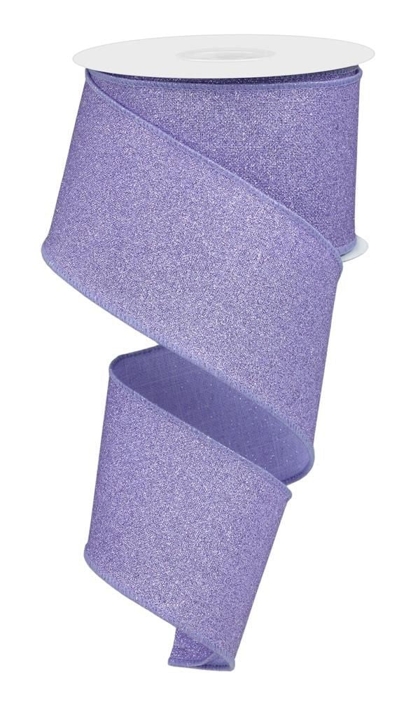 RGE138113     2.5" x 10yd Fine Glitter On Royal    Lavender