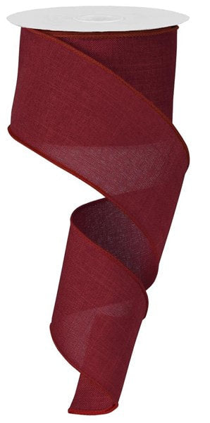 RG127905 2.5"X10yd Burgundy Royal Burlap